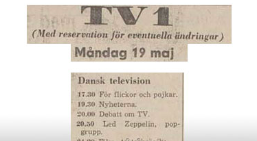 led zeppelin live tv clipping