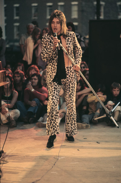 rod stewart leopard suit