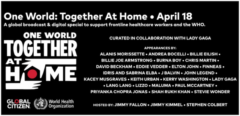 one world together at home 