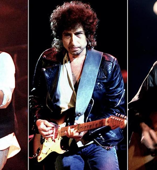Watch Bob Dylan, Neil Young, Tom Petty, Eric Clapton & an All-Star Band Perform “My Back Pages”
